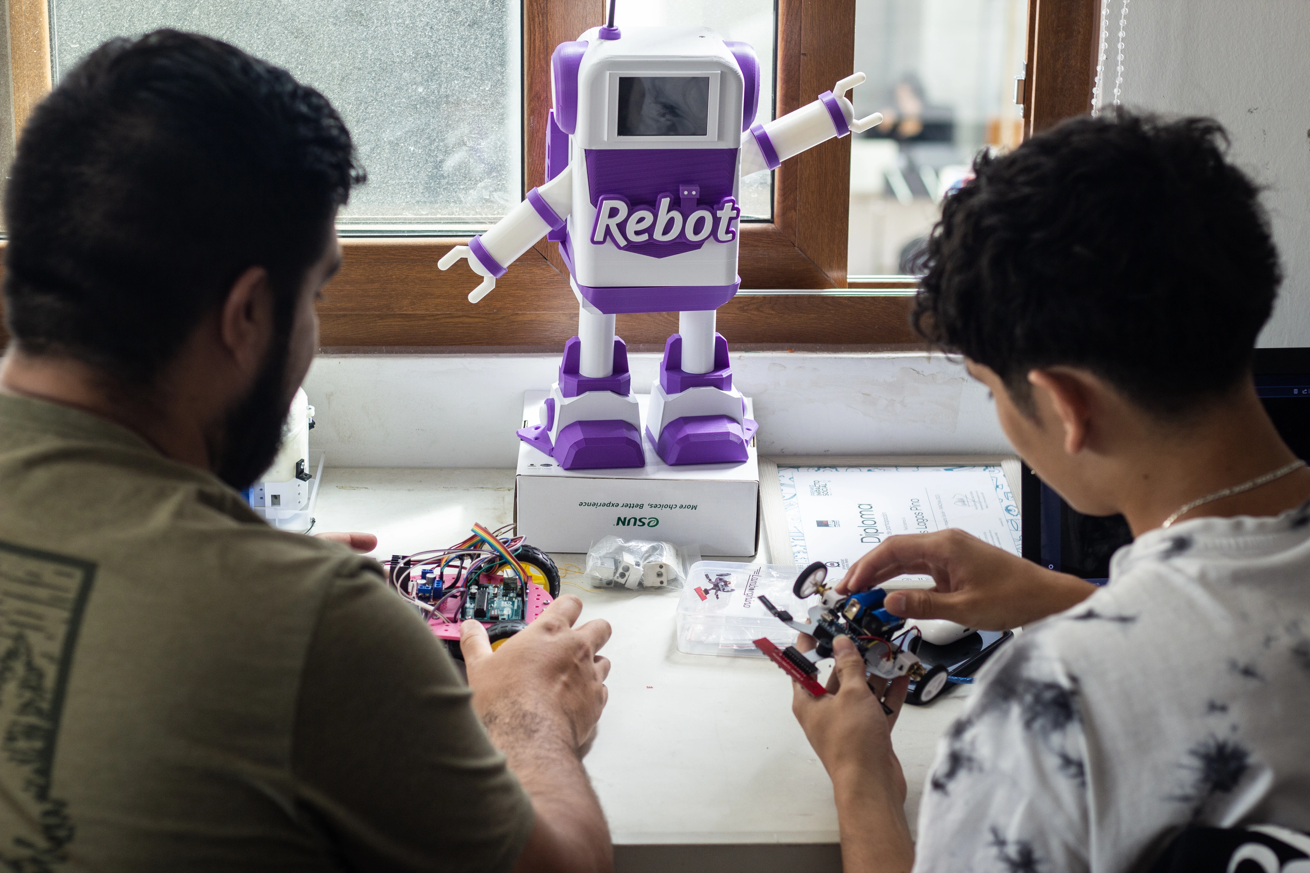 Equipo Rebot trabajando